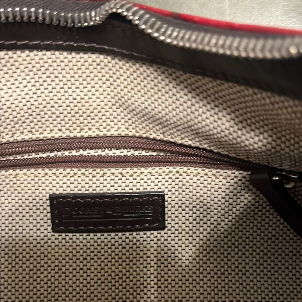 Dooney & Bourke Red Croc-Embossed Hobo Bag - Picture 5 of 8